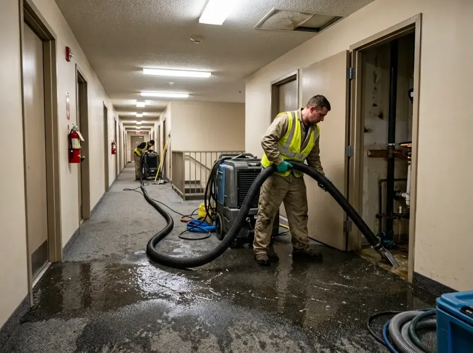 multi-unit-apartment-hallway-f-005 — frequently asked questions, Emergency Burst Pipe Water Extraction & Removal in Dodgevil…